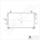 Condenseur de Climatisation Pour Mitsubishi Outlander I MN124248 MR958462