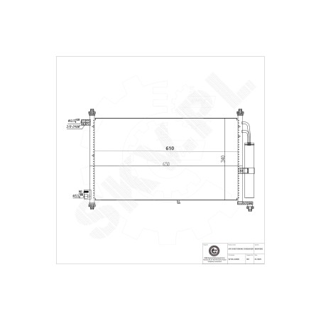 Condenseur de Climatisation Pour Nissan Bluebird Juke Micra C+C III 92100BH40A