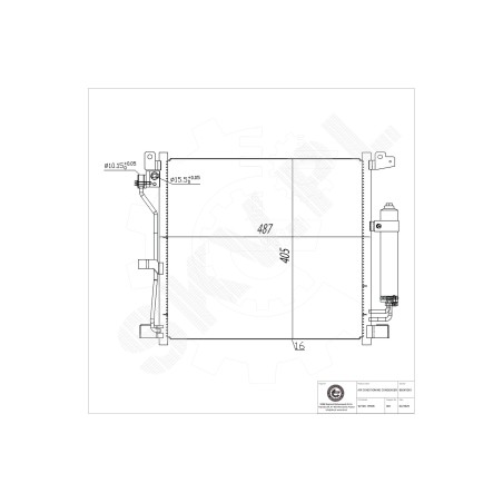 Condenseur de Climatisation Pour Nissan Juke 921001FE0B 92100BA62A