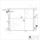 Condenseur de Climatisation Pour Nissan Juke 921001FE0B 92100BA62A