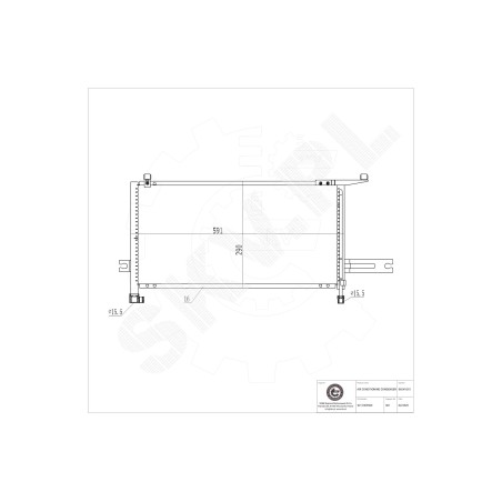 Condenseur de Climatisation Pour Nissan Micra II 921106F600