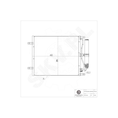 Condenseur de Climatisation Pour Nissan Micra III 92100AY600
