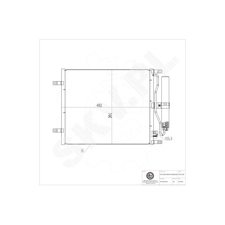 Condenseur de Climatisation Pour Nissan Micra III Note 921009U20B 92100AY601