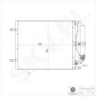 Condenseur de Climatisation Pour Nissan Micra III Note 921009U20B 92100AY601