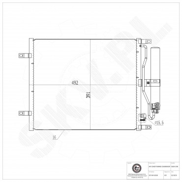 Condenseur de Climatisation Pour Nissan Micra III Note 921009U20B 92100AY601
