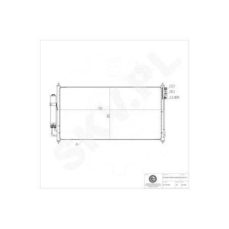 Condenseur de Climatisation Pour Nissan Murano I 92110CA000 92110CN000