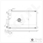 Condenseur de Climatisation Pour Nissan Qashqai 92100JD500 92100JD51A