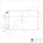 Condenseur de Climatisation Pour Nissan Qashqai 92100JD00A 92100JD200 92100JD20A