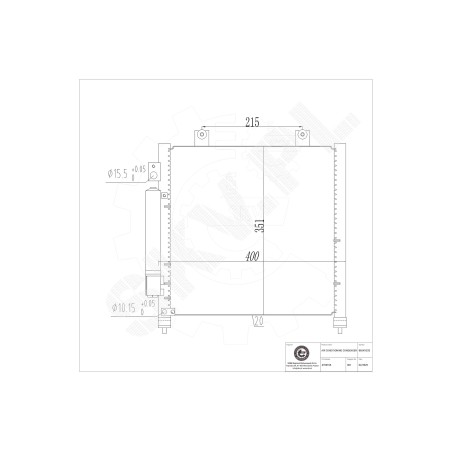 Condenseur de Climatisation Pour Opel Suzuki Vauxhall 4700165 4705465 9203541