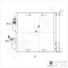 Condenseur de Climatisation Pour Opel Astra G H Zafira B Vauxhall Astra MK V (H)