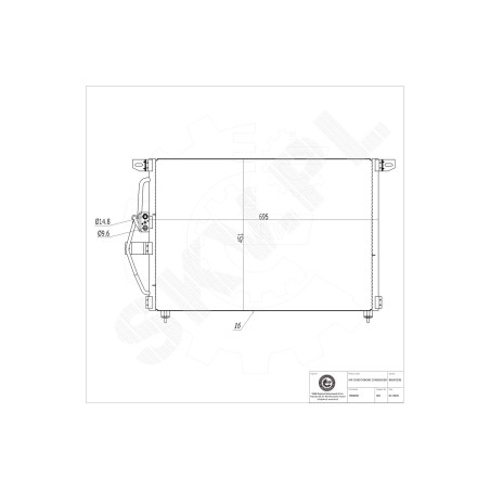 Condenseur de Climatisation Pour Opel Astra H Zafira B Vauxhall Zafira II (B)