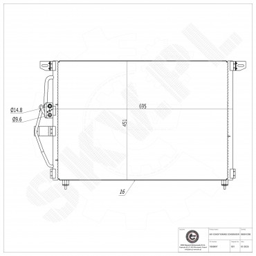 Condenseur de Climatisation Pour Opel Astra H Zafira B Vauxhall Zafira II (B)