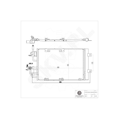 Condenseur de Climatisation Pour Opel Astra H Zafira Vauxhall Zafira II (B)