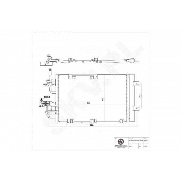 Condenseur de Climatisation Pour Opel Astra H Zafira Vauxhall Zafira II (B)