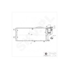 Condenseur de Climatisation Pour Opel Combo Corsa C Tigra Vauxhall