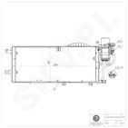 Condenseur de Climatisation Pour Opel Combo Corsa C Tigra Vauxhall