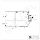 Condenseur de Climatisation Pour Opel Combo Corsa C Tigra Vauxhall