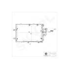 Condenseur de Climatisation Pour Opel Combo Corsa C Vauxhall