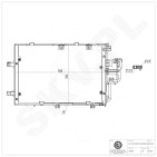 Condenseur de Climatisation Pour Opel Combo Corsa C Vauxhall
