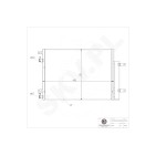 Condenseur de Climatisation Pour Opel Karl Vauxhall Viva 1850741 95437449