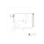 Condenseur de Climatisation Pour Opel Meriva B Vauxhall Meriva MK II (B)