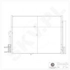 Condenseur de Climatisation Pour Opel Meriva B Vauxhall