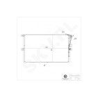 Condenseur de Climatisation Pour Opel Vectra B Vauxhall Vectra (B) 3/5 Portes