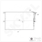Condenseur de Climatisation Pour Opel Vectra B Vauxhall Vectra (B) 3/5 Portes