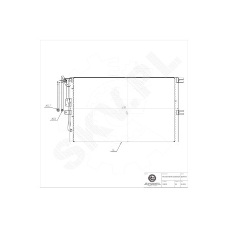 Condenseur de Climatisation Pour Opel Vectra B Vauxhall Vectra (B) 3/5 Portes
