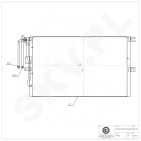 Condenseur de Climatisation Pour Opel Vectra B Vauxhall Vectra (B) 3/5 Portes