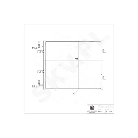 Condenseur de Climatisation Pour Renault Opel Vauxhall 8200411148 4417650