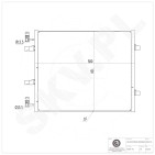 Condenseur de Climatisation Pour Renault Opel Vauxhall 8200411148 4417650