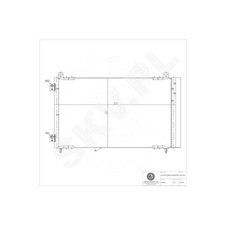 Condenseur de Climatisation Pour Peugeot 206 6455CW 96483015