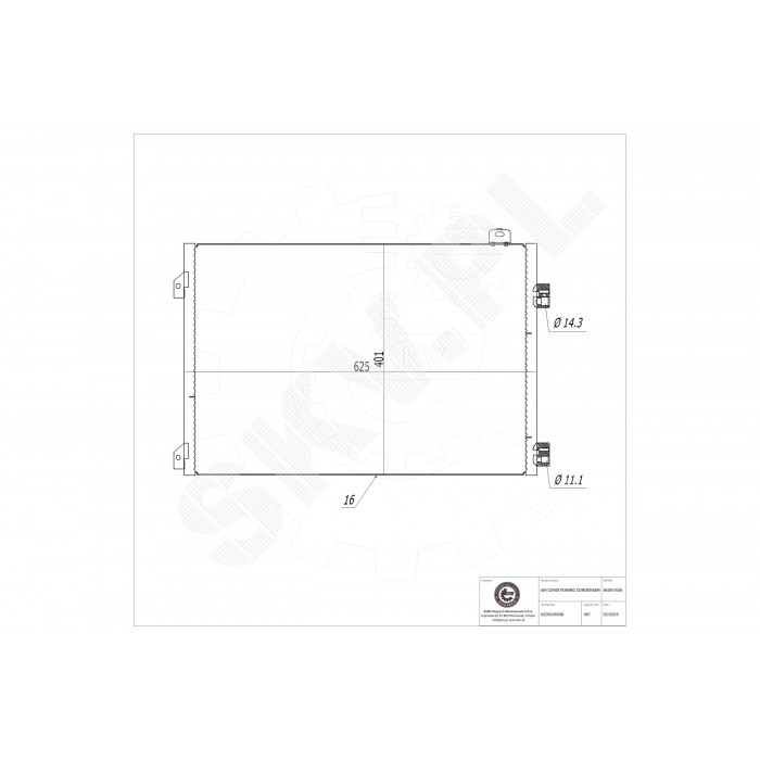 Condenseur de Climatisation Pour Renault Clio II Thalia I 8200245598 8200742595