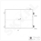 Condenseur de Climatisation Pour Renault Clio II Thalia I 8200245598 8200742595