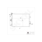 Condenseur de Climatisation Pour Renault Clio III Modus 8200443897 8200688393