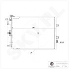 Condenseur de Climatisation Pour Renault Clio III Modus 8200443897 8200688393