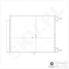 Condenseur de Climatisation Pour Renault Grand Scénic IV Kangoo III 921001829R