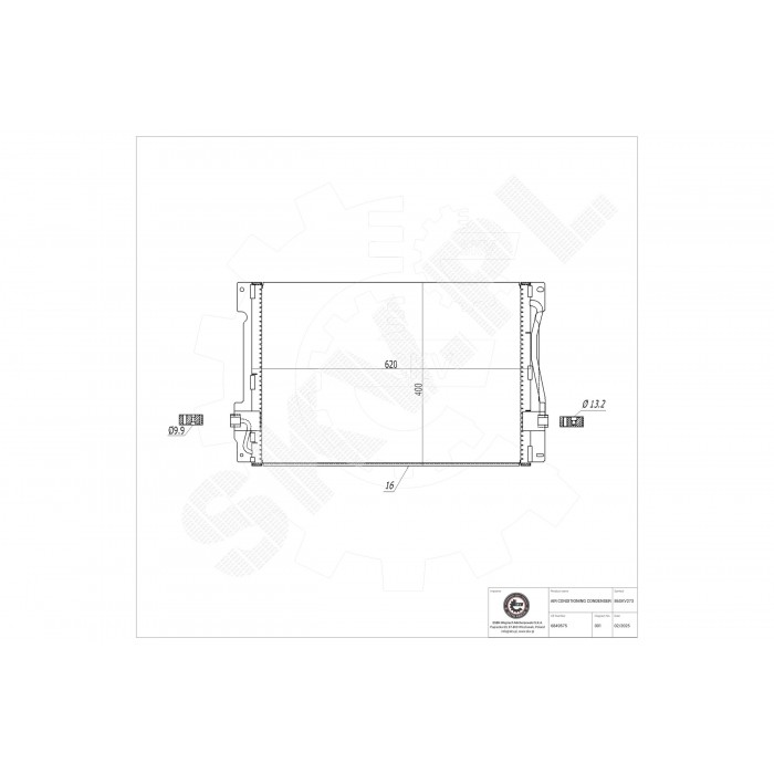 Condenseur de Climatisation Pour Renault Kangoo 7700301253 8200221131 8200708128