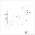 Condenseur de Climatisation Pour Renault Kangoo 7700301253 8200221131 8200708128