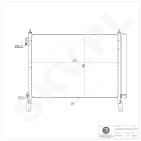 Condenseur de Climatisation Pour Renault Koleos 921005115R 92100JY00A
