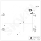 Condenseur de Climatisation Pour Renault Megane I Scenic Scénic 7700434383