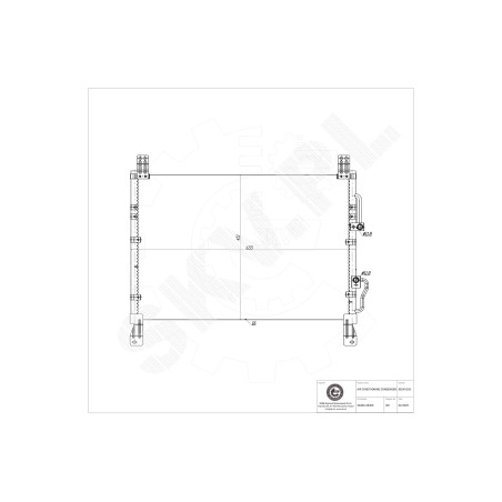 Condenseur de Climatisation Pour Ssangyong Rexton/Rexton II Van 6840008400