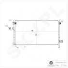Condenseur de Climatisation Pour Subaru Forester 73210SA000 73210SA010