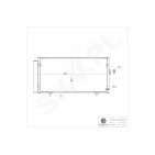Condenseur de Climatisation Pour Subaru Legacy IV Outback 73210AG000