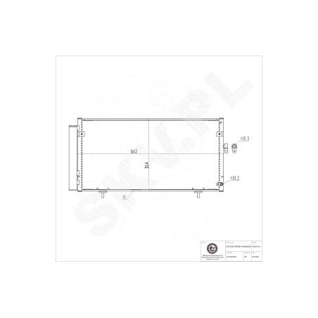 Condenseur de Climatisation Pour Subaru Legacy IV Outback 73210AG000