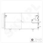 Condenseur de Climatisation Pour Subaru Legacy IV Outback 73210AG020