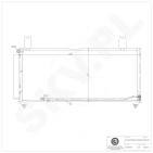 Condenseur de Climatisation Pour Suzuki Liana 3/5 Portes 9531054G02