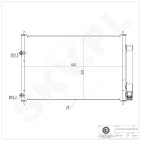 Condenseur de Climatisation Pour Toyota Auris Avensis Corolla Matrix 8845002280