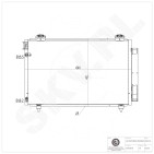 Condenseur de Climatisation Pour Toyota Avensis 8845005100 8845005101